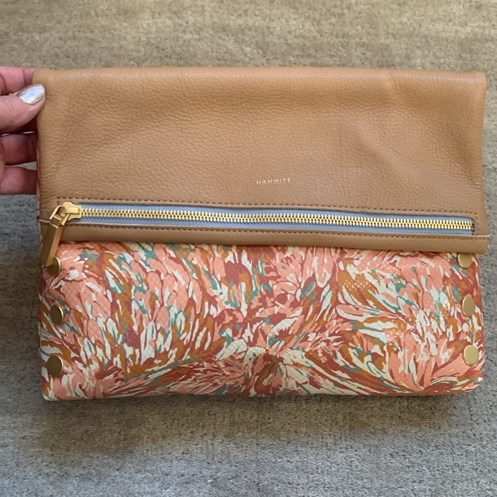 Hammitt VIP Large in Garden Party with Brushed Gold Rivets!! Like New!!!